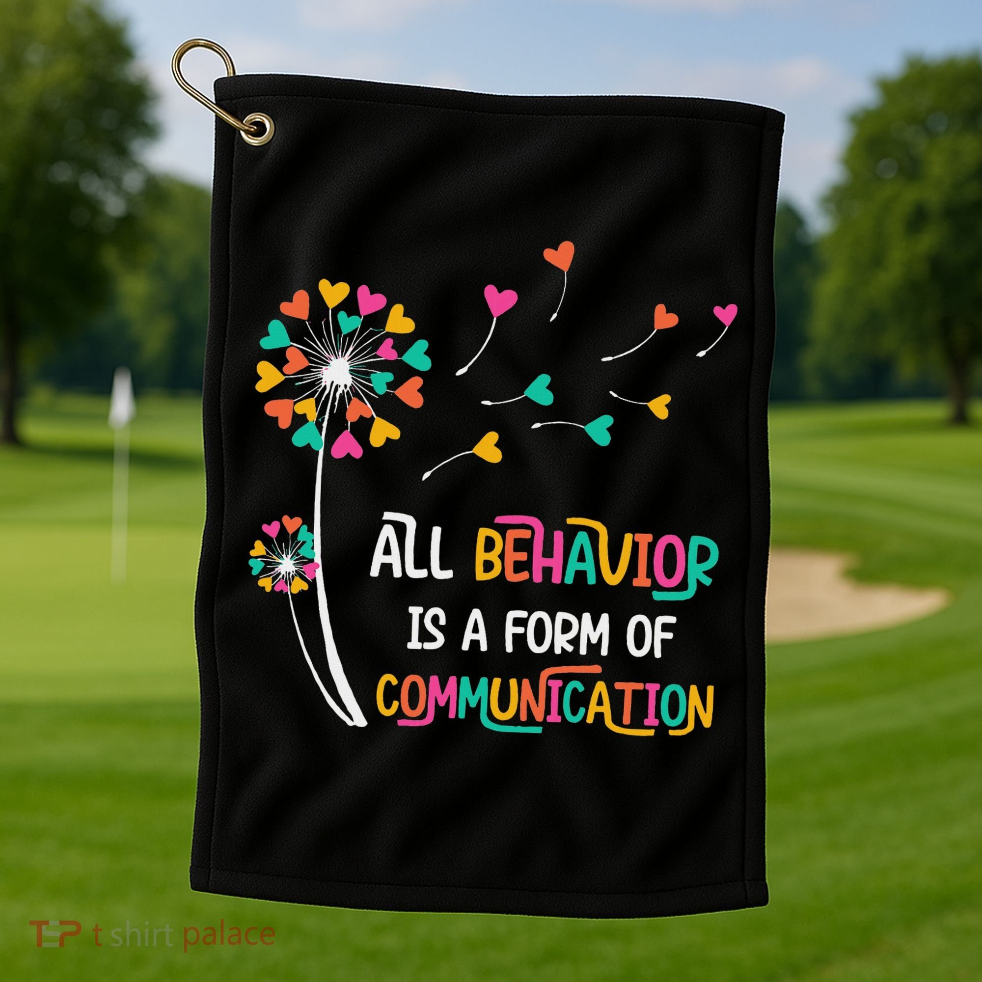 Dandelion Flower Behavior Is Communication Golf Towel