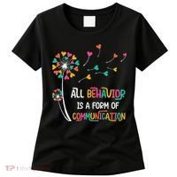 Dandelion Flower Behavior Is Communication Women's T-Shirt thumb 0