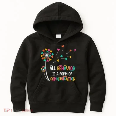 Dandelion Flower Behavior Is Communication Kids Hoodie