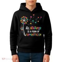 Dandelion Flower Behavior Is Communication Kids Hoodie thumb 4