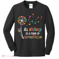 Dandelion Flower Behavior Is Communication Kids Long Sleeve Shirt thumb 0