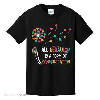 Dandelion Flower Behavior Is Communication Kids T-Shirt
