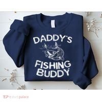 DaddyS Fishing Buddy Young Fisherman Sweatshirt thumb 2