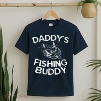 DaddyS Fishing Buddy Young Fisherman T-Shirt thumb 2