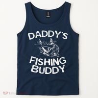 DaddyS Fishing Buddy Young Fisherman Tank Top thumb 2