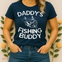 DaddyS Fishing Buddy Young Fisherman Women's T-Shirt thumb 2