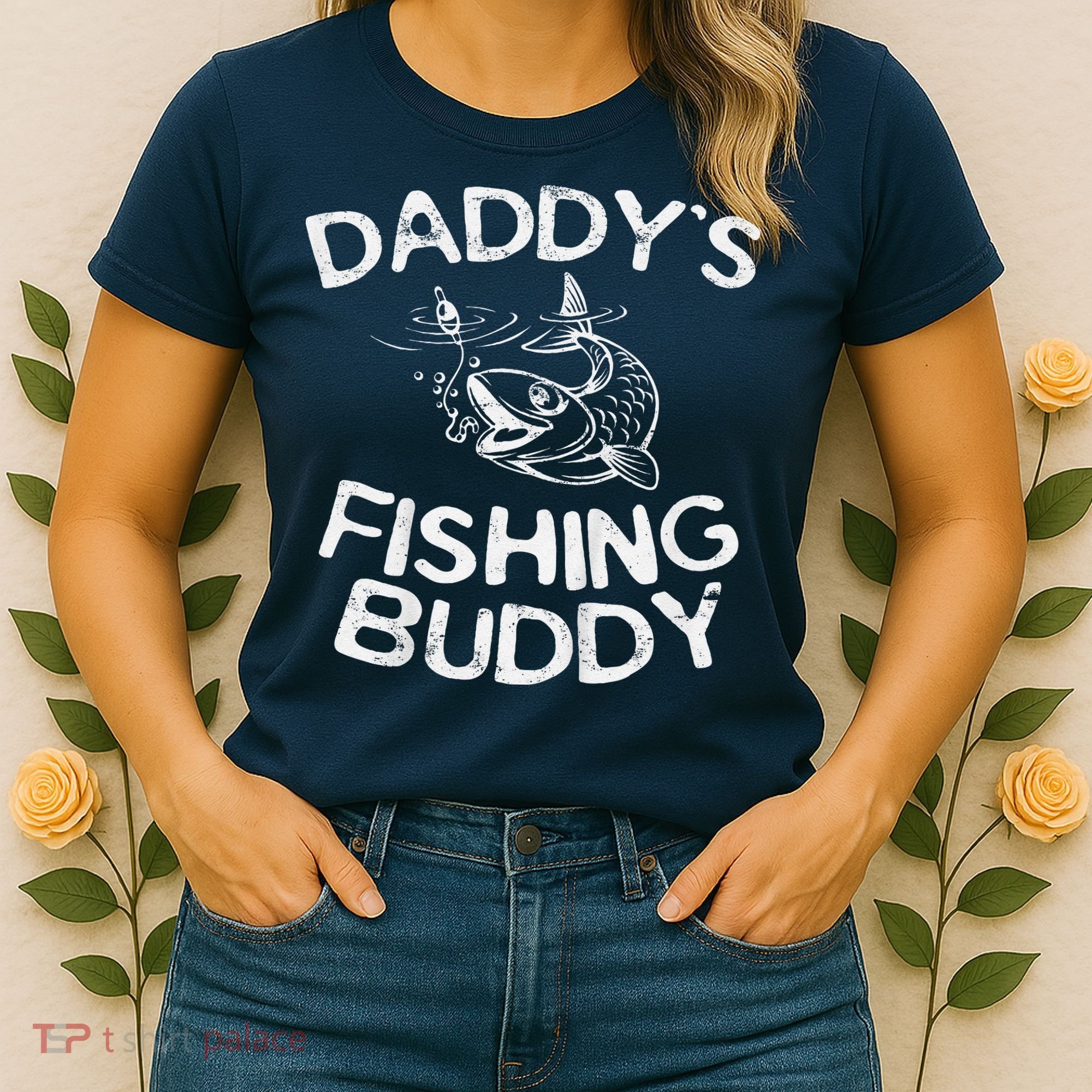 DaddyS Fishing Buddy Young Fisherman Women's T-Shirt