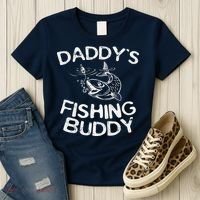 DaddyS Fishing Buddy Young Fisherman Women's T-Shirt thumb 3