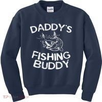 DaddyS Fishing Buddy Young Fisherman Kids Sweatshirt thumb 0