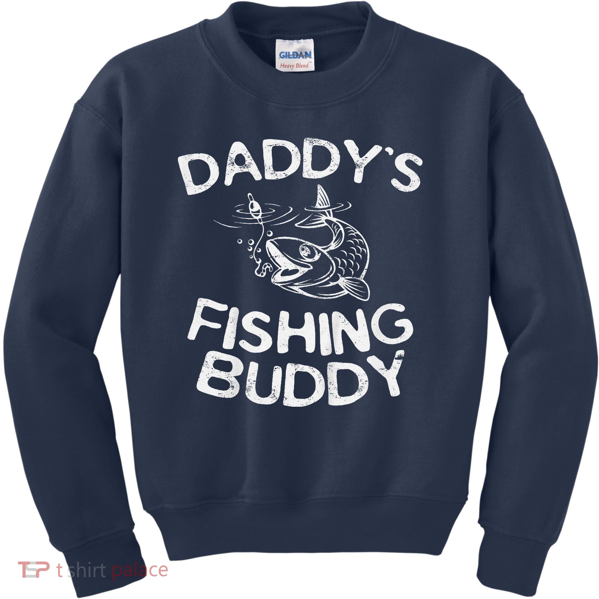 DaddyS Fishing Buddy Young Fisherman Kids Sweatshirt