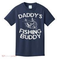 DaddyS Fishing Buddy Young Fisherman Kids T-Shirt thumb 0