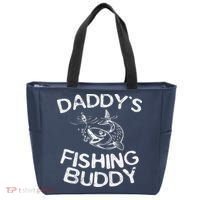 DaddyS Fishing Buddy Young Fisherman Tote Bag thumb 0