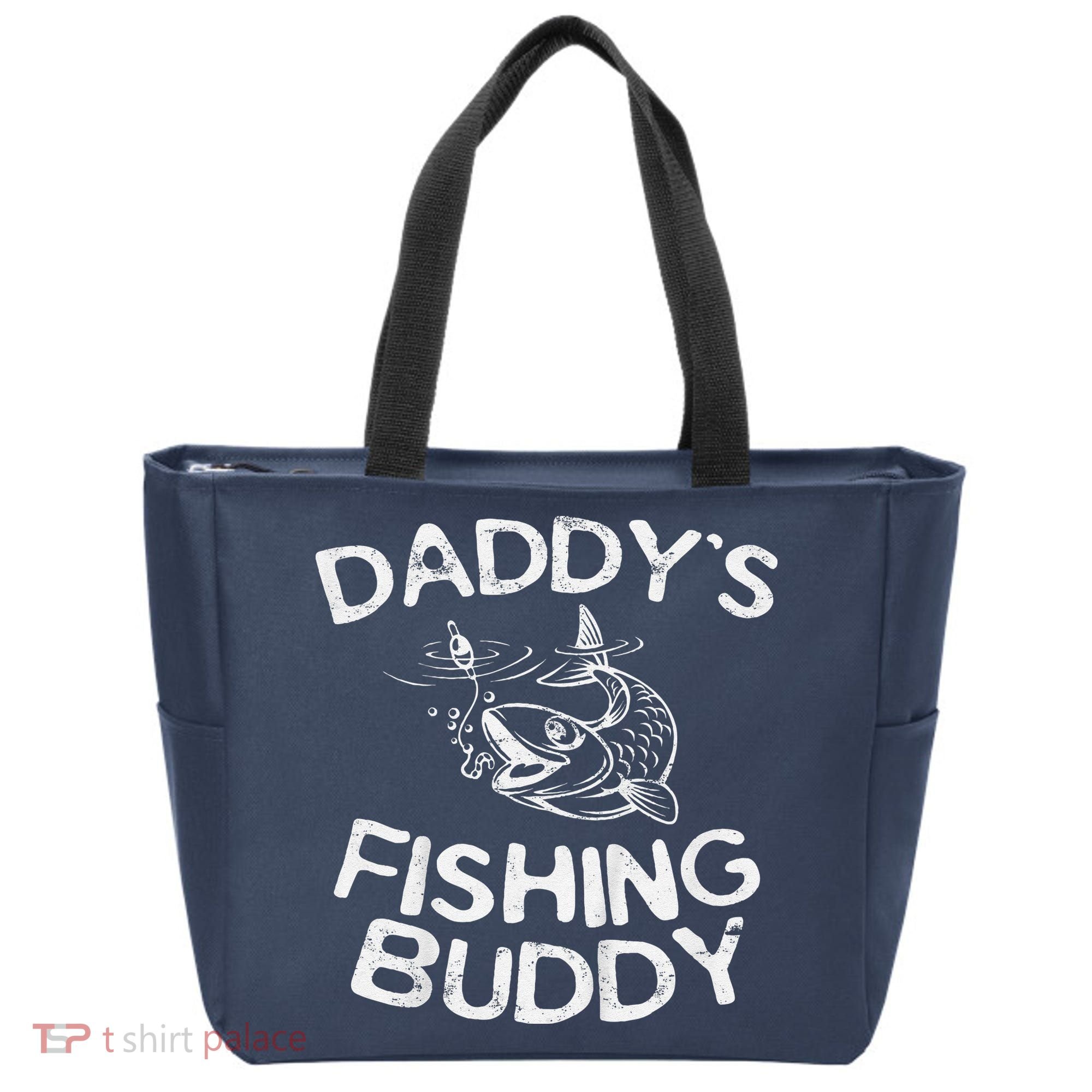 DaddyS Fishing Buddy Young Fisherman Tote Bag