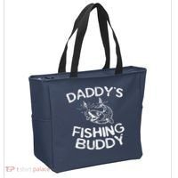 DaddyS Fishing Buddy Young Fisherman Tote Bag thumb 2