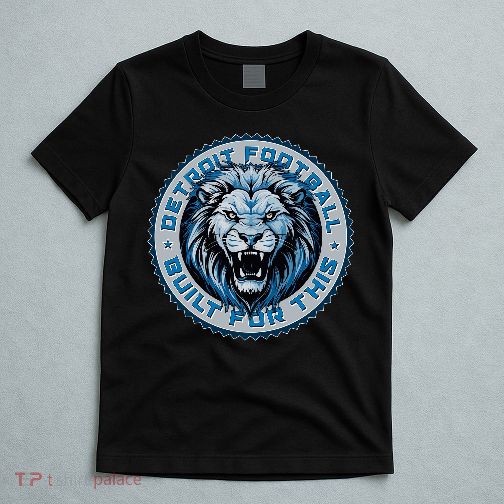 Detroit Football Built For This Football Sport Fan T-Shirt