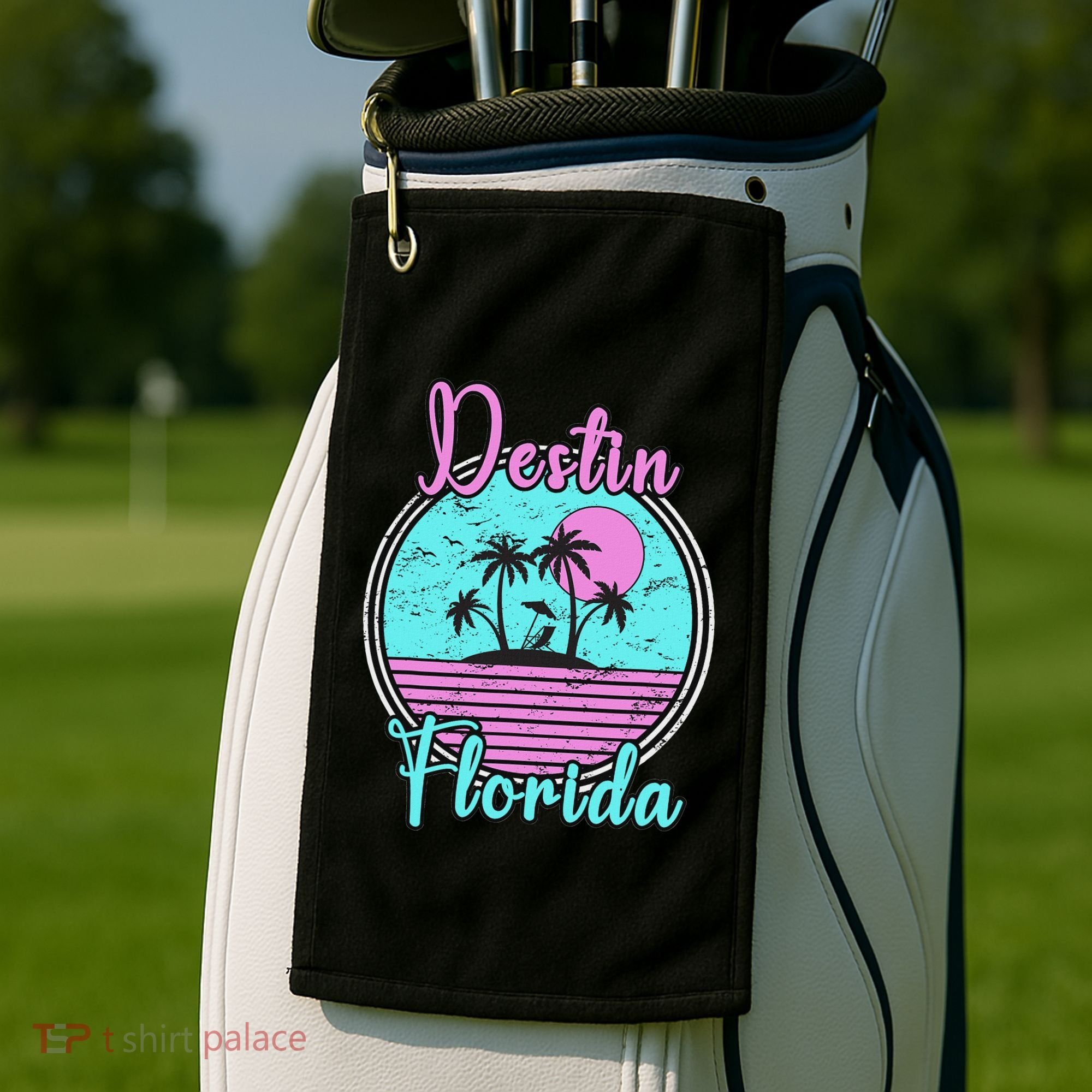 Destin Florida Beach Travel Souvenir Florida Golf Towel