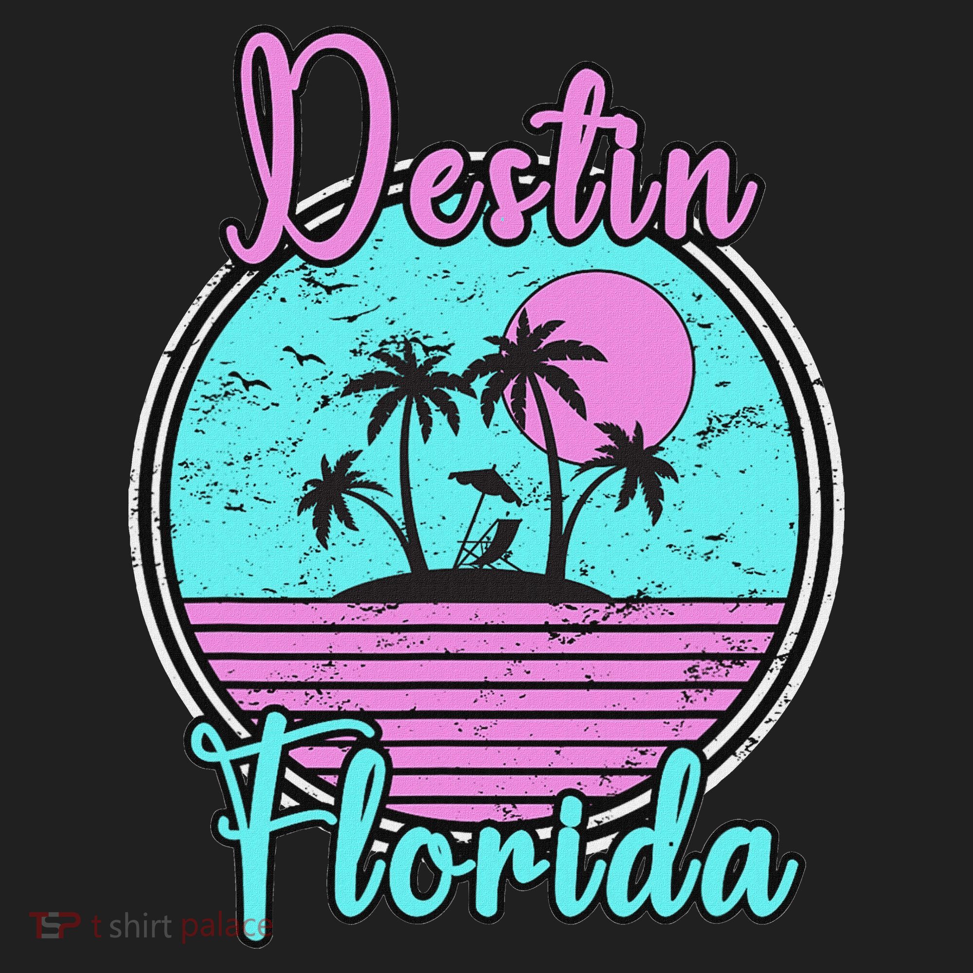 Destin Florida Beach Travel Souvenir Florida Golf Towel