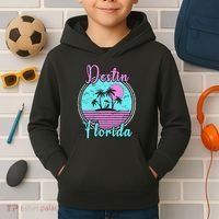 Destin Florida Beach Travel Souvenir Florida Kids Hoodie thumb 2