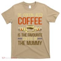 De-coffin-ated Favourite Coffee Mummy Egyptian Mythology T-Shirt thumb 0