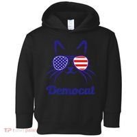 Democat Funny Cat Ladies For Kamala Toddler Hoodie thumb 0