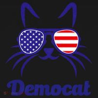 Democat Funny Cat Ladies For Kamala Toddler Hoodie thumb 2