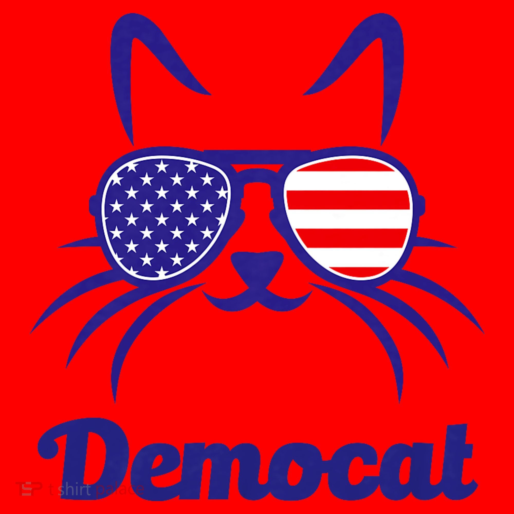 Democat Funny Cat Ladies For Kamala Santa Hat