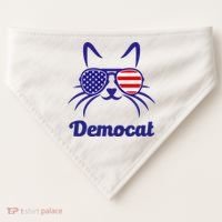 Democat Funny Cat Ladies For Kamala USA-Made Doggie Bandana thumb 0