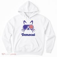 Democat Funny Cat Ladies For Kamala Hoodie thumb 0