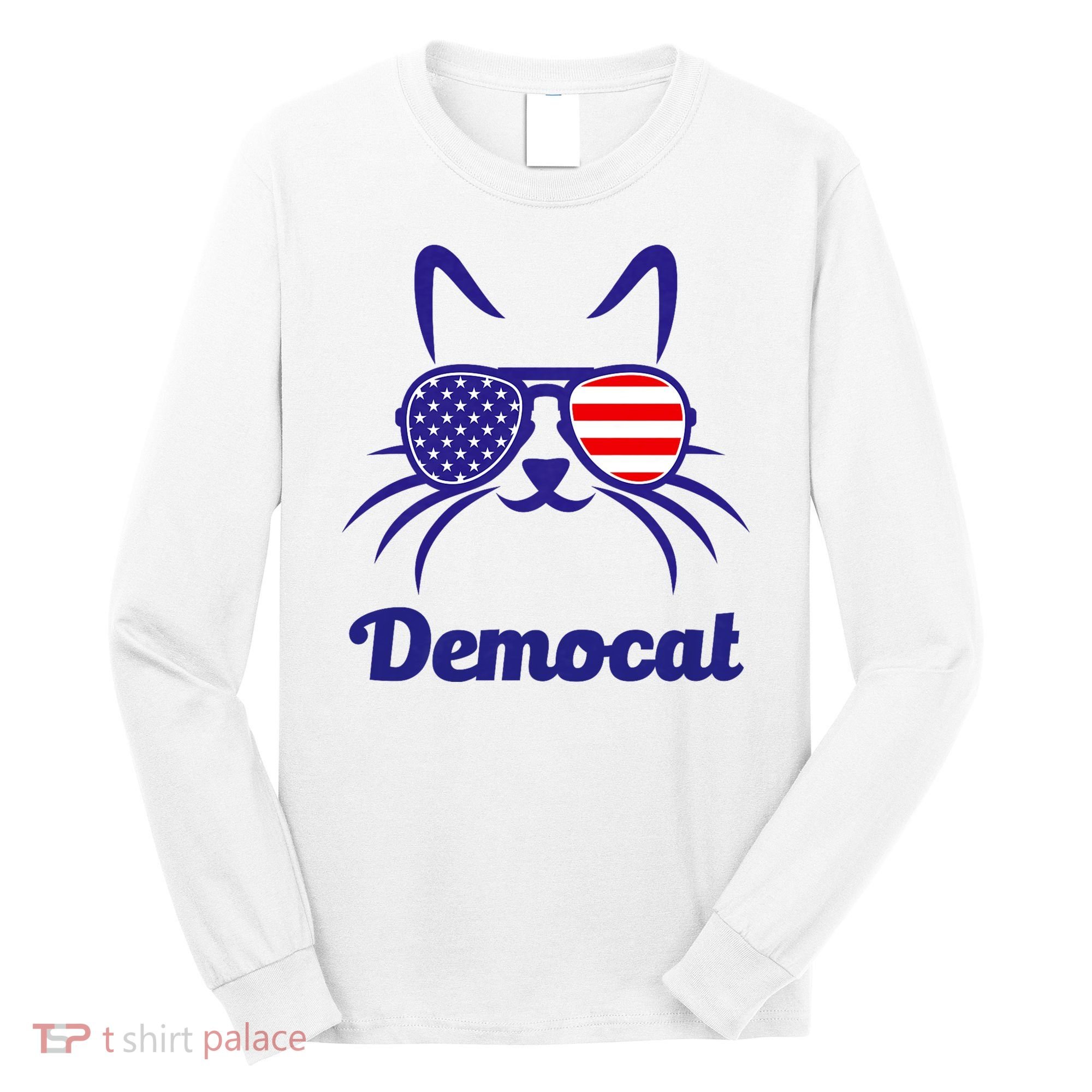 Democat Funny Cat Ladies For Kamala Long Sleeve Shirt