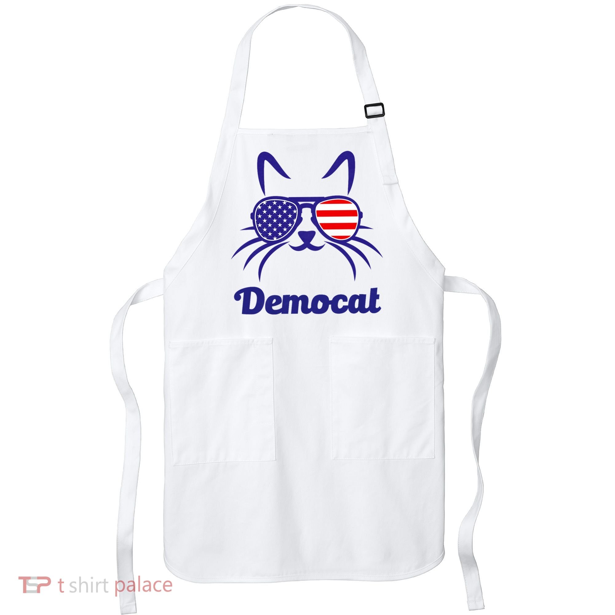 Democat Funny Cat Ladies For Kamala Apron