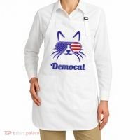 Democat Funny Cat Ladies For Kamala Apron thumb 2