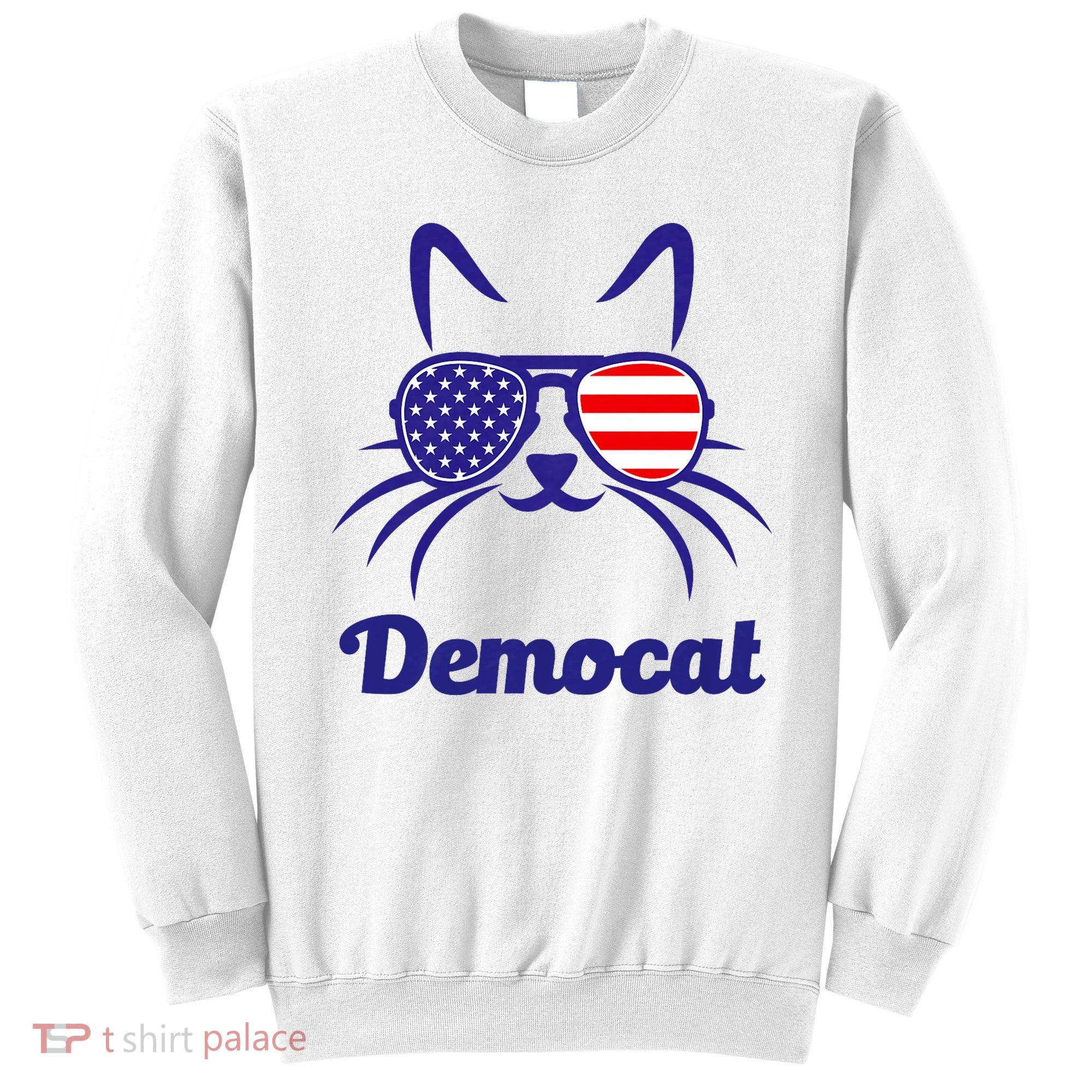 Democat Funny Cat Ladies For Kamala Sweatshirt