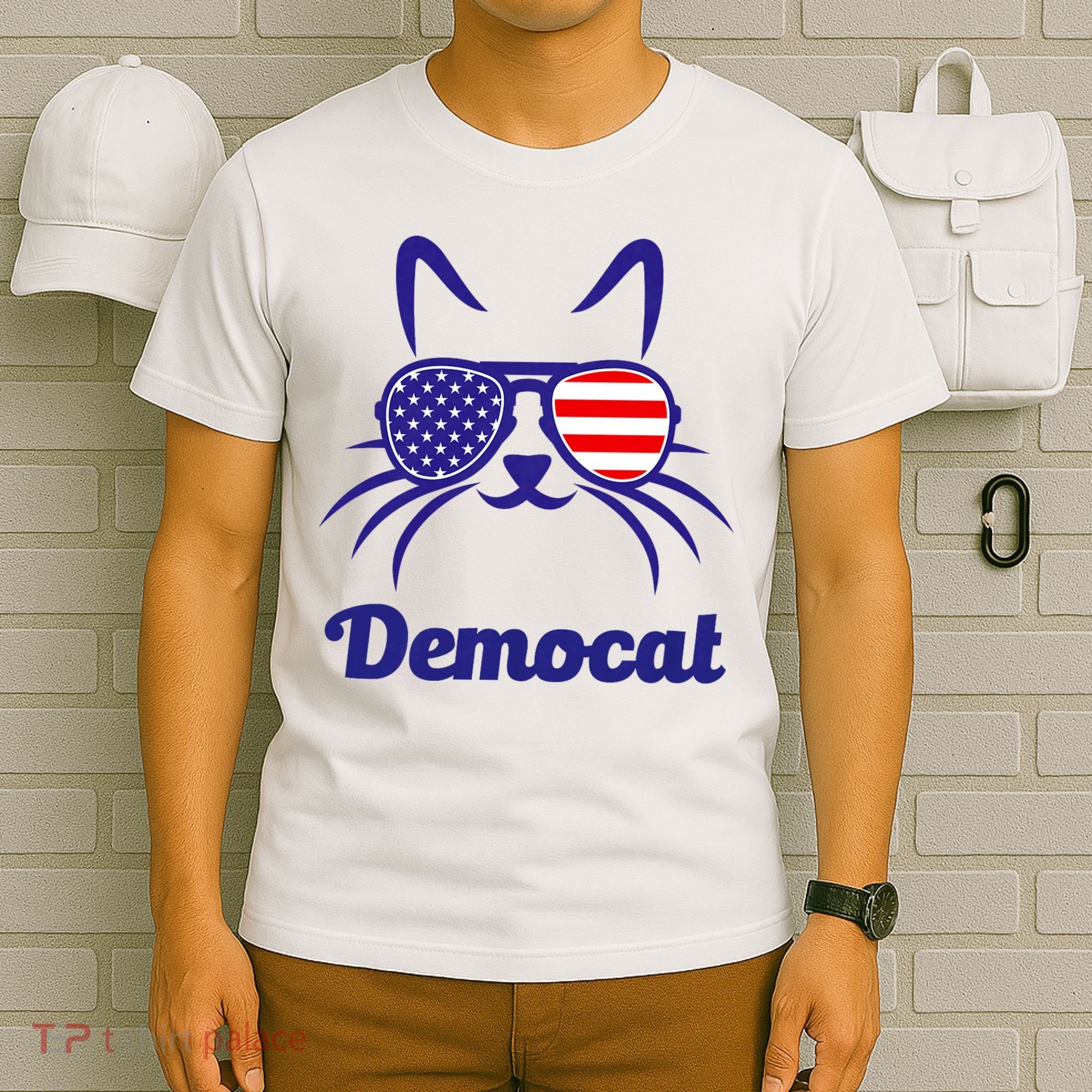 Democat Funny Cat Ladies For Kamala T-Shirt