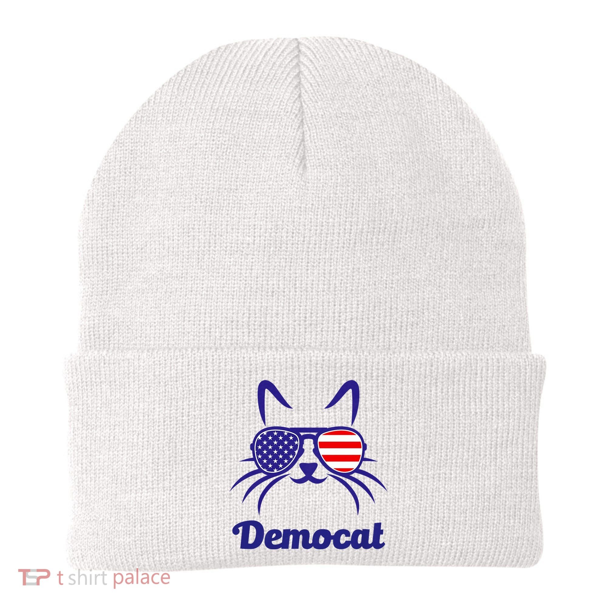 Democat Funny Cat Ladies For Kamala Beanie