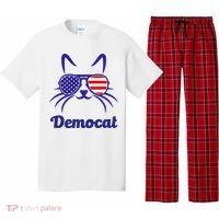 Democat Funny Cat Ladies For Kamala Pajama Set thumb 0