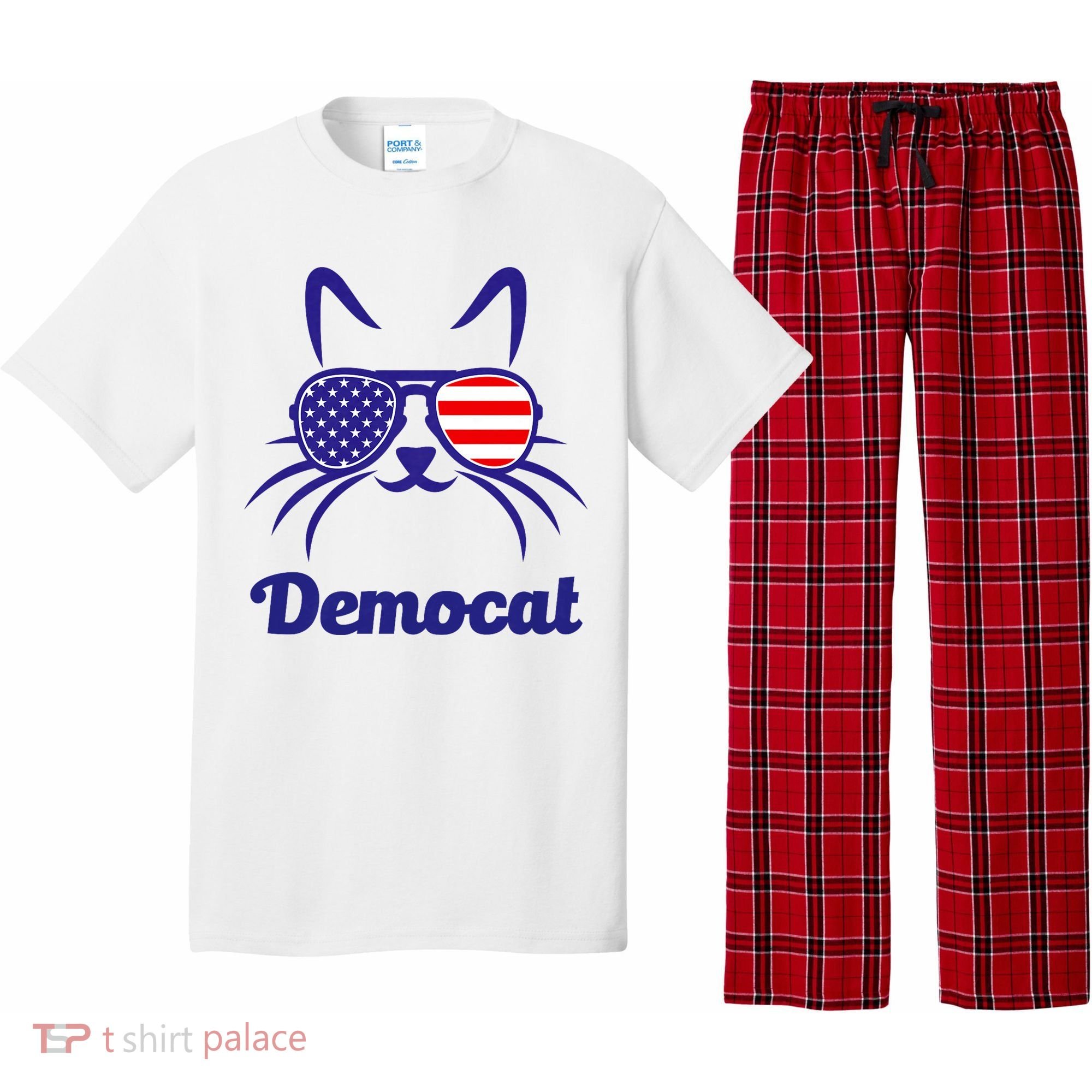Democat Funny Cat Ladies For Kamala Pajama Set
