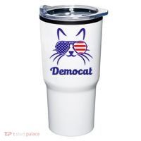 Democat Funny Cat Ladies For Kamala Tumbler thumb 0