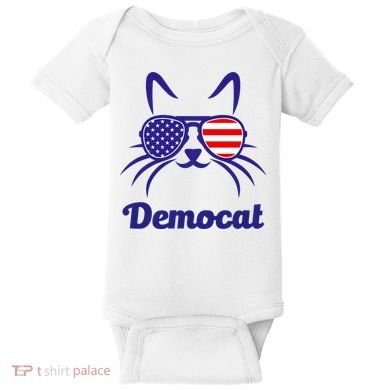 Democat Funny Cat Ladies For Kamala Baby Bodysuit