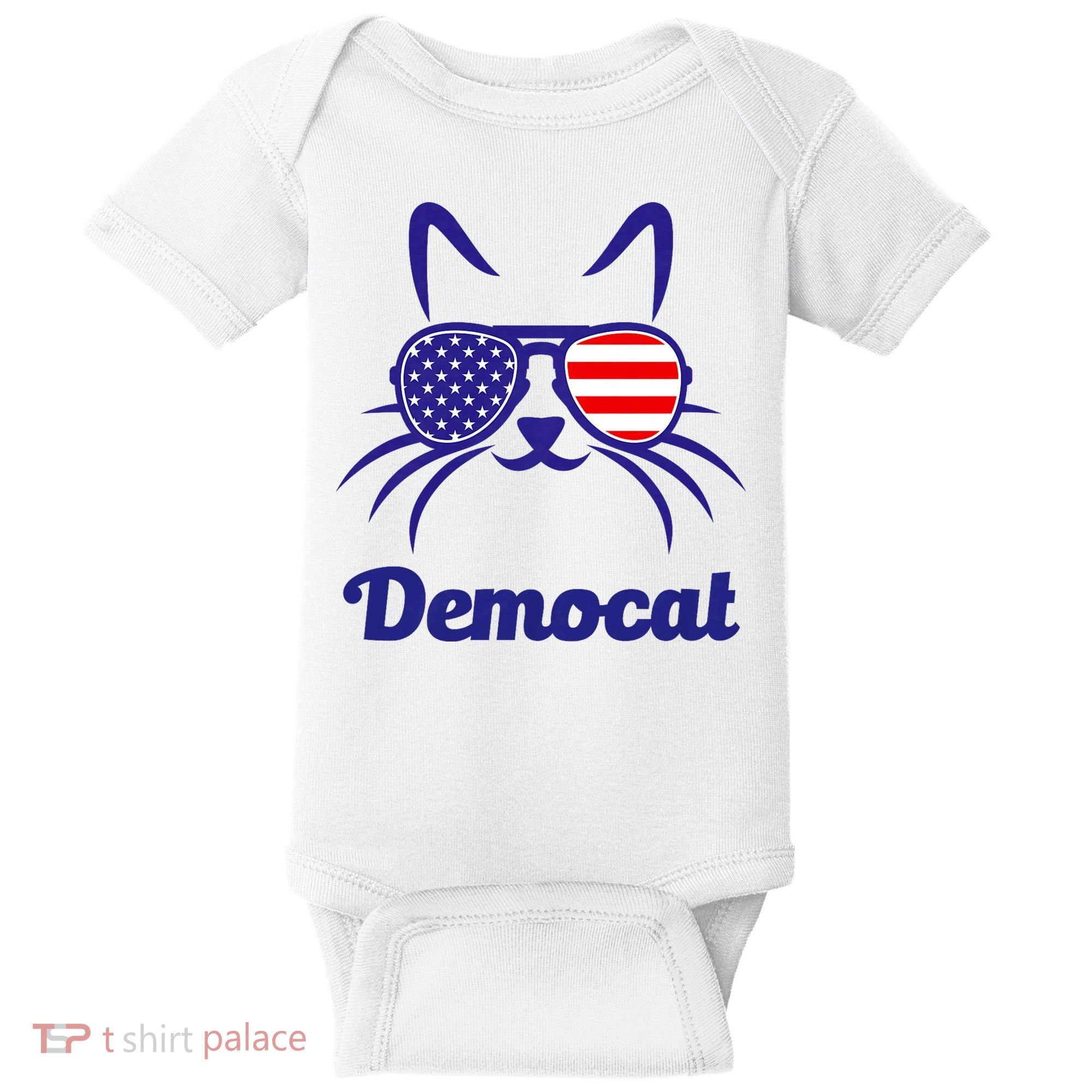 Democat Funny Cat Ladies For Kamala Baby Bodysuit
