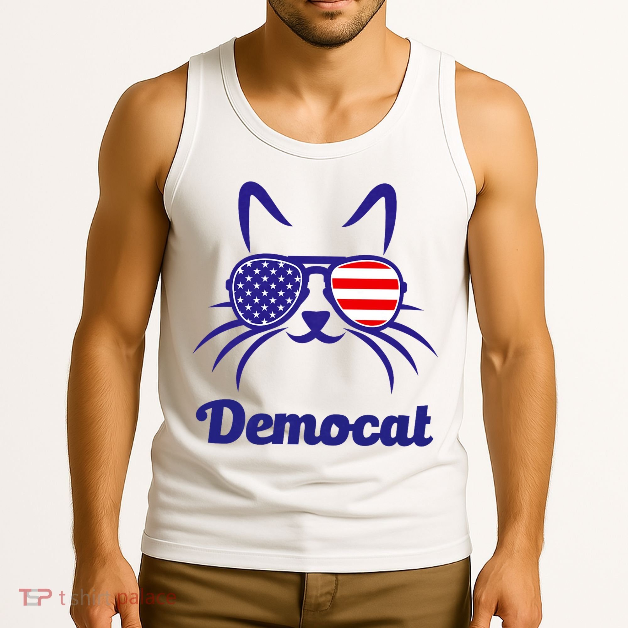 Democat Funny Cat Ladies For Kamala Tank Top