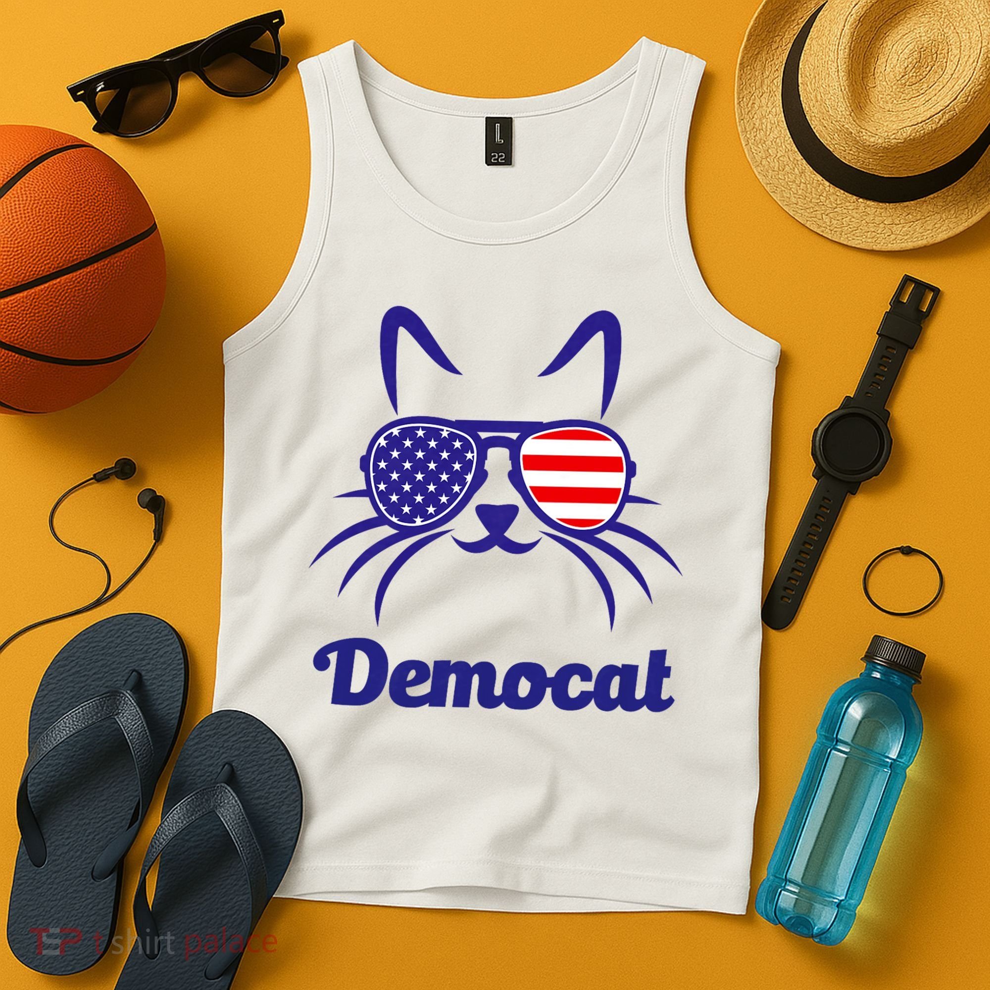 Democat Funny Cat Ladies For Kamala Tank Top