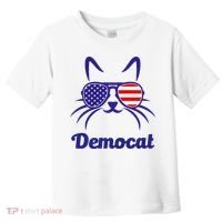 Democat Funny Cat Ladies For Kamala Toddler T-Shirt thumb 0