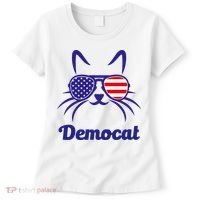 Democat Funny Cat Ladies For Kamala Women's T-Shirt thumb 0