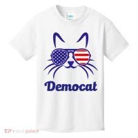 Democat Funny Cat Ladies For Kamala Kids T-Shirt thumb 0