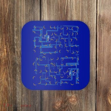 Dan Flashes Complicated Pattern Coaster