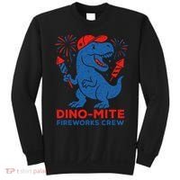 Dino-Mite Fireworks Crew, Dinosaur USA, American Flag  Sweatshirt thumb 0
