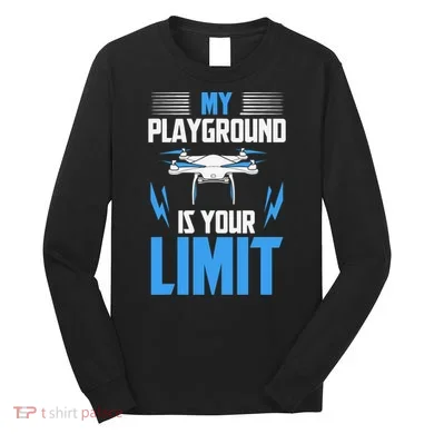 Drone FPV Copter Pilot Long Sleeve Shirt