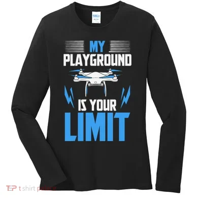 Drone FPV Copter Pilot Women's Long Sleeve Shirt