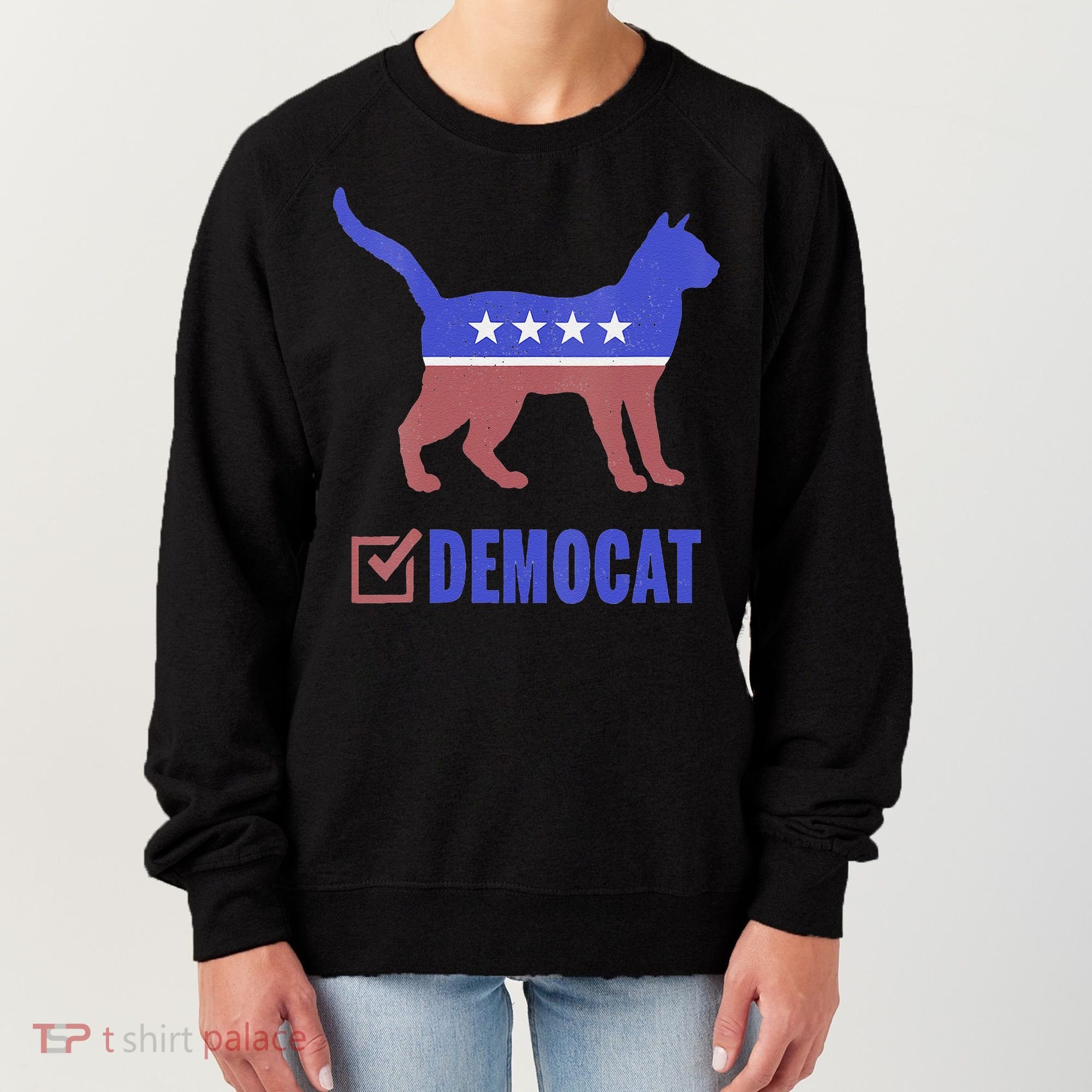 Democat Funny Cat Ladies For Kamala Yes We Kam Women's Sweatshirt