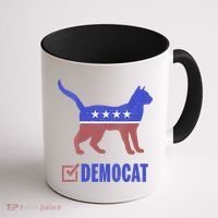 Democat Funny Cat Ladies For Kamala Yes We Kam Coffee Mug thumb 1